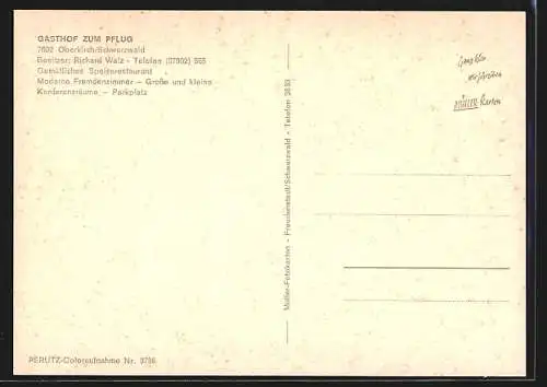 AK Oberkirch /Schwarzwald, Gasthof zum Pflug, Bes. Richard Walz