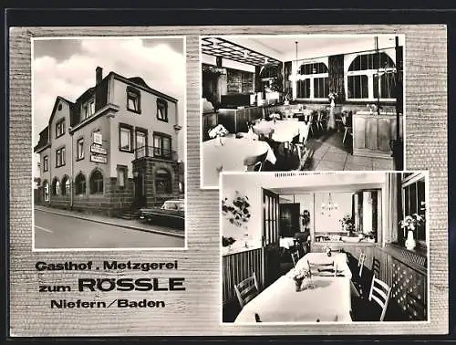 AK Niefern / Baden, Gasthaus-Metzgerei zum Rössle