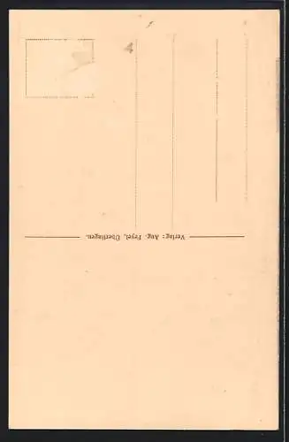 AK Überlingen / Bodensee, Strasse am Franziskanertor mit Metzgerei