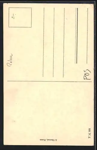 AK Posen, Rathaus mit Platz