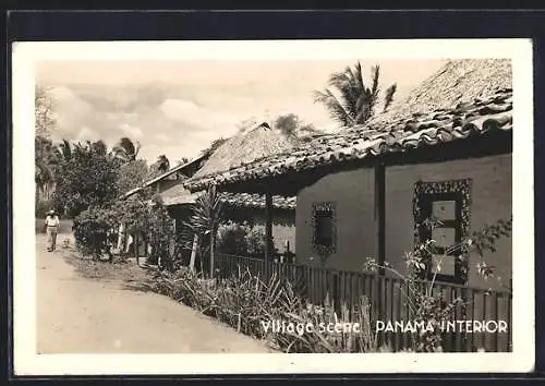 AK Panama, Village Scene, Panama Interior