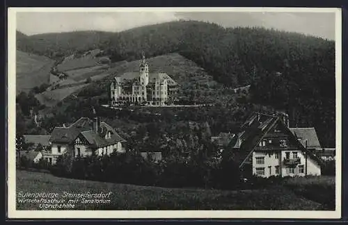 AK Steinseifersdorf /Eulengeb., Sanatorium Ulbrichshöh mit Villa Woelm