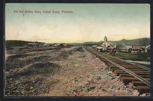 AK Panama, On the Gatun Dam, Canal Zone