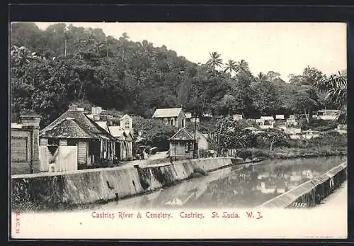 AK St. Lucia, Castries, Castries River & Cemetery