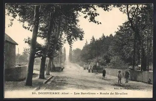 AK Dompierre /Allier, Les Barrieres, Route de Moulins