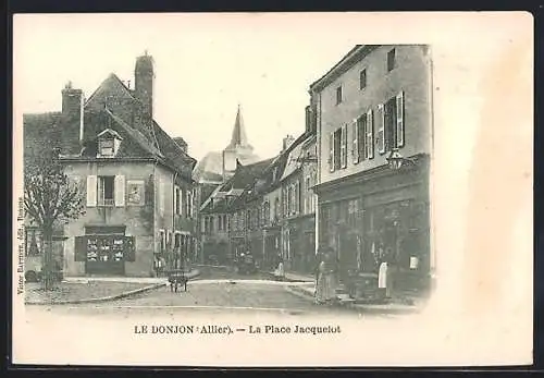 AK Le Donjon /Allier, La Place Jacquelot