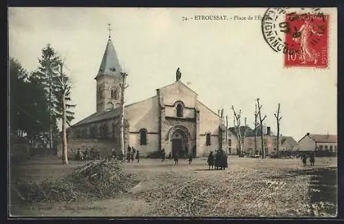 AK Etroussat, Place de L`Eglise