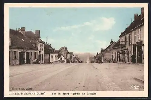 AK Chatel-de-Neuvre, Route de Moulins, Bas du bourg