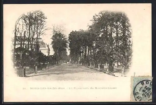 AK Neris-les-Bains, La Promenade du Nouveau Casion