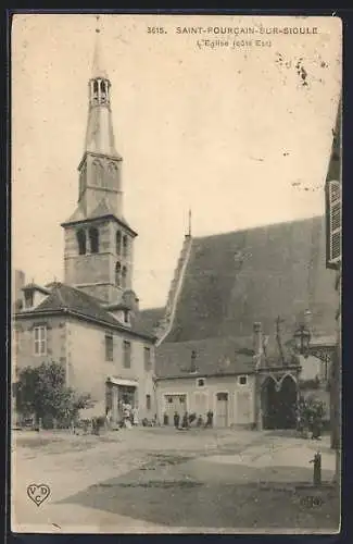 AK Saint-Pourcain-sur-Sioule, l`Eglise, vue du côté est