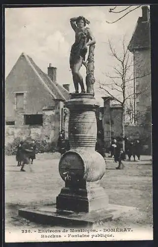 AK Domérat /Montlucon, Bacchus, Fontaine publique