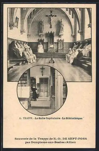 AK Dompierre-sur-Besbre, N.-D. de Sept-Fons, La Salle Capitulaire, La Bibliothèque