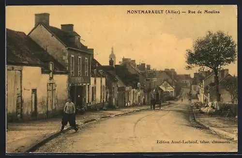 AK Montmarault /Allier, Rue de Moulins