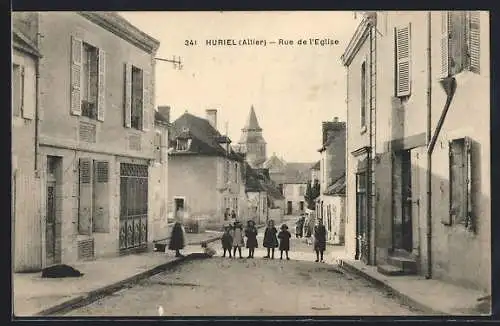 AK Huriel /Allier, Rue de l`Eglise