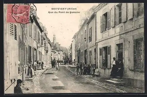 AK Souvigny /Allier, Rue du Pont de Queune