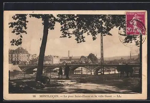 AK Montlucon, Le pont Saint-Pierre et la ville Gozet