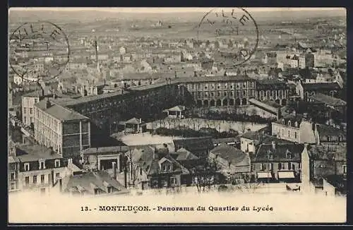 AK Montlucon, Panorama du Quartier du Lycée