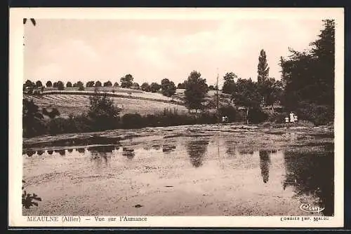 AK Meaulne /Allier, Vue sur l`Aumance