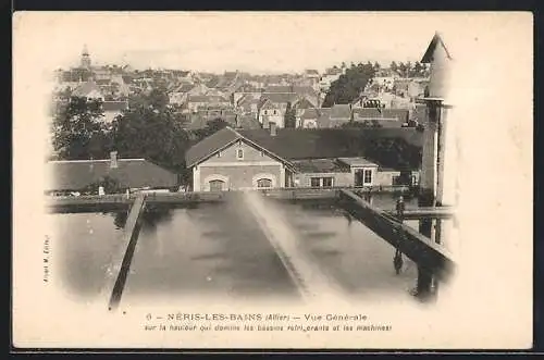 AK Néris-les-Bains /Allier, Vue Génerale