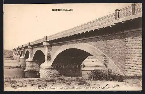 AK St-Loup, Bourbonnais, Le Pont du Chemin de Fer sur l`Allier