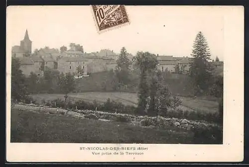 AK St-Nicolas-des-Biefs /Allier, Vue prise de la Terrasse