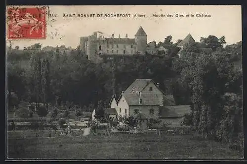 AK Saint-Bonnet-de-Rochefort, Moulin des Oies et le Chateau