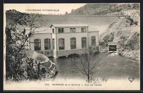 AK Barrage de la Sioule, L`Auvergne Pittoresque, Vue sur l`Usine