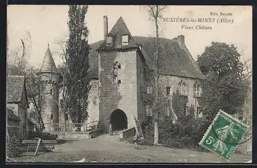 AK Buxières-les-Mines /Allier, Vieux Château