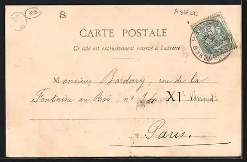 AK Ainay-le-Chateau, Vue d`ensemble