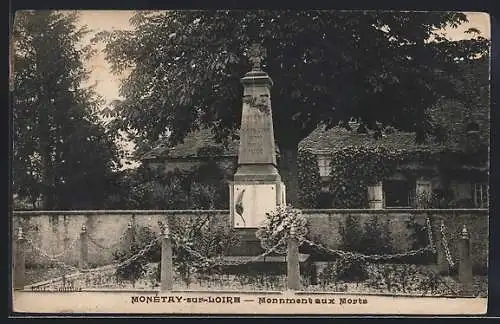 AK Monétay-sur-Loire, Monument aux Morts