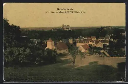 AK Montaigut-le-Blin, Bourbonnais, Vue générale