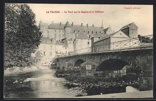 AK La Palisse, Le Pont sur la Besbre et le Château