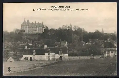 AK Chazeuil /Varennes, Château et vue générale