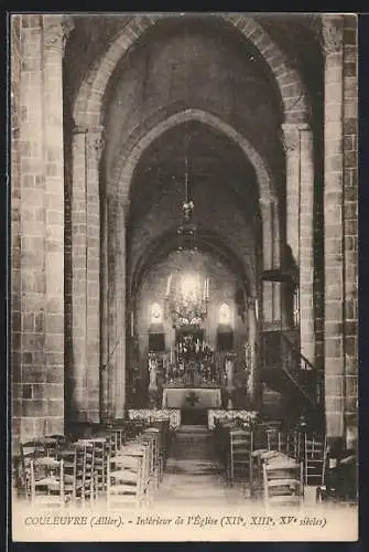 AK Couleuvre /Allier, Intérieur de l`Église