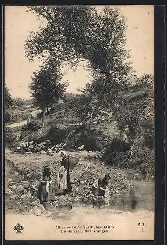 AK Néris-les-Bains, Le Ruisseau des Granges