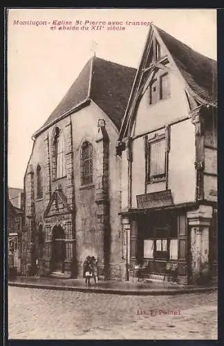 AK Montlucon, Eglise St Pierre avec transept et abside du XIIe siècle