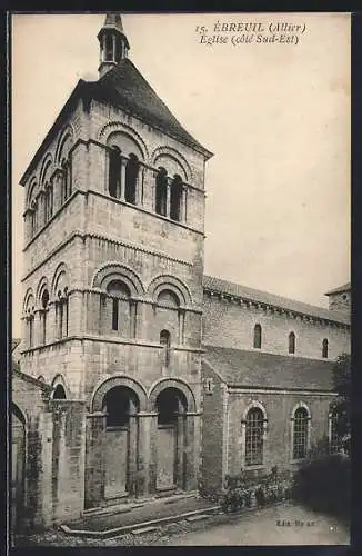 AK Ébreuil /Allier, Église, côté Sud-Est