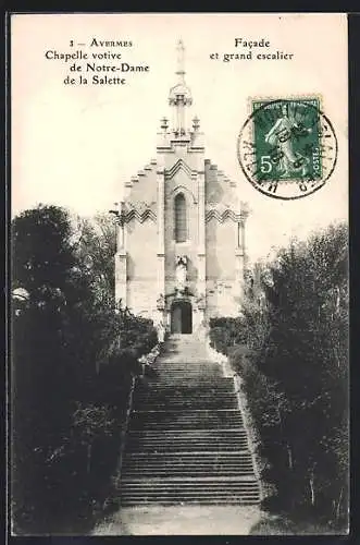 AK Avermes, Chapelle votice de Notre-Dame de la Salette