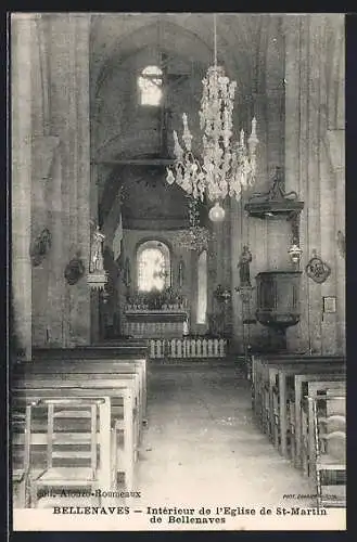 AK Bellenaves, Intérieur de l`Eglise de St-Martin