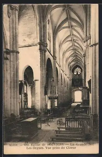 AK Souvigny, Eglise, Vue prise du Choeur