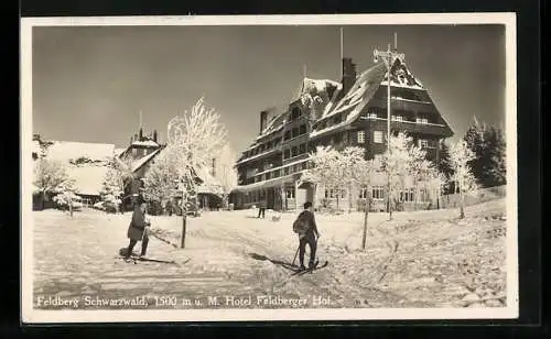 AK Feldberg /Schwarzwald, Hotel Feldberger Hof im Schnee