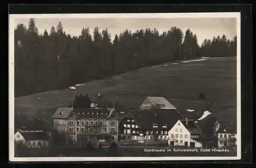 AK Schönwald im Schwarzwald, Hotel Hirschen