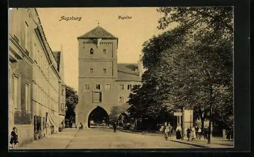 AK Augsburg, Strassenpartie und Vogeltor