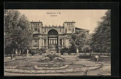 AK Karlsruhe, Anlagen vor der Festhalle