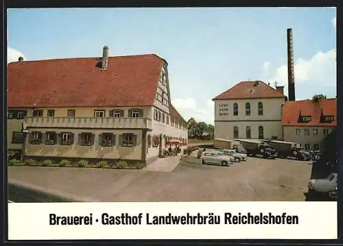 AK Reichelshofen b. Rothenburg, Brauerei-Gasthof Landwehrbräu