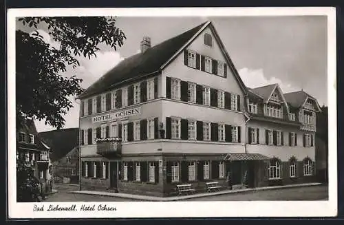 AK Bad Liebenzell, Hotel Ochsen, Bes. Fam. Emendörfer