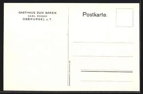 AK Oberursel, Gasthaus zum Bären, Hermannsborn und Feldberg