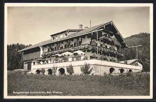 AK Bad Wiessee, Blick zum Berggasthaus Sonnenbichl