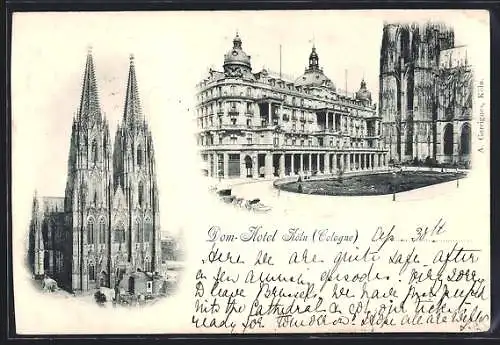 AK Köln, Das Dom-Hotel und der Dom