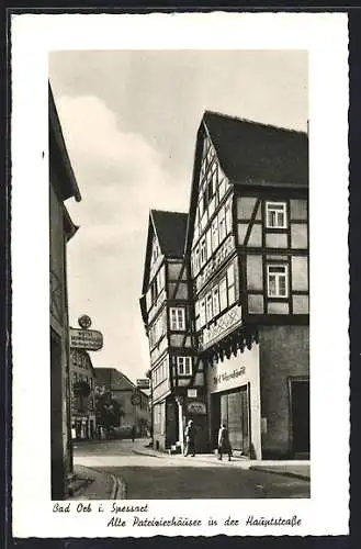 AK Bad Orb i. Spessart, Alte Patrizierhäuser in der Hauptstrasse